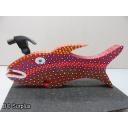 S-81: Folk Art Carved & Painted Hammer Head Fish
