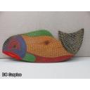 S-124: Folk Art Carved & Painted Fish – Salmon