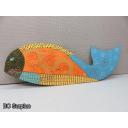 S-125: Folk Art Carved & Painted Fish