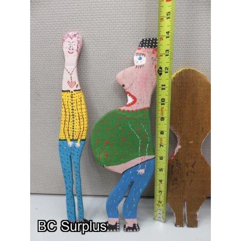 S-134: Dating Couples – Folk Art Figurines – 4 Items