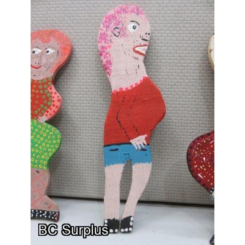 S-135: Young Adults – Folk Art Figurines – 3 Items