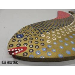 S-146: Folk Art Carved & Painted Fish