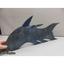 S-149: Folk Art Carved & Painted Fish