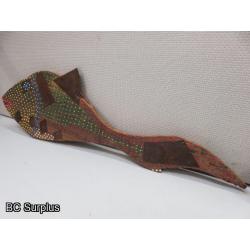 S-150: Original Folk Art Fish – Recycled Wood – 2 Items