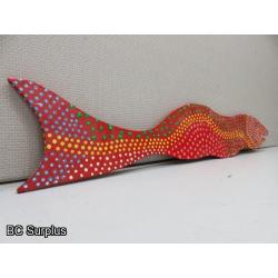 S-153: Folk Art Carved & Painted Fish