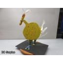 S-71: Folk Art Carved & Painted Wooden Chicken