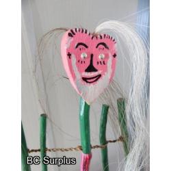 S-178: Twig Friends Folk Art Character – Two-Faced