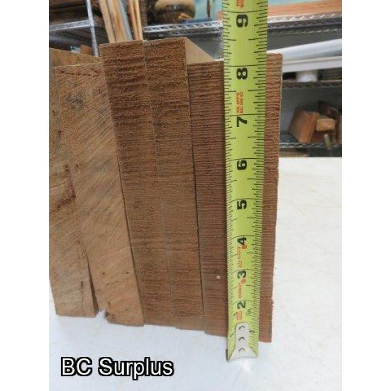 S-188: Carving & Crafting Wood Sections – Various – 6 Items