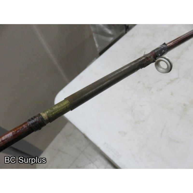 S-201: Antique Bamboo Fishing Rod – 3 Piece – 96 Inch