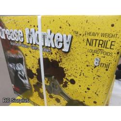 S-209: Grease Monkey HD Nitrile Gloves – 5 Cases – XL & L