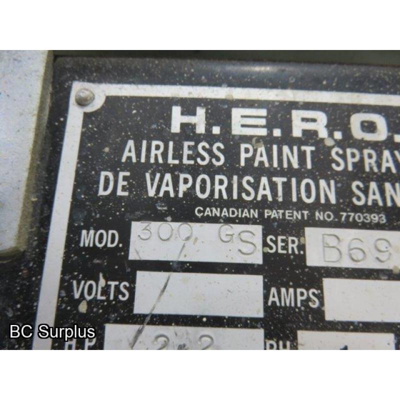 S-275: Hero 300GS Airless Paint Sprayer – Gas-Powered