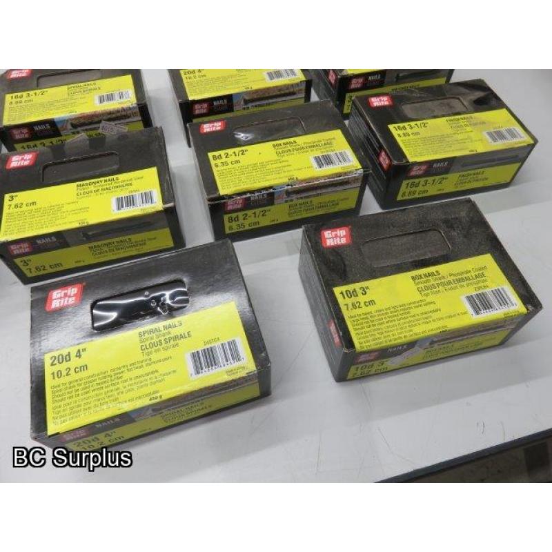 S-294: Grip Rite Hardware Packages – 10 Boxes