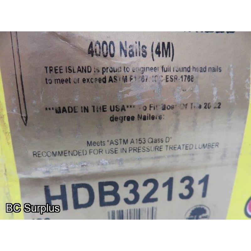 S-303: HalSteel 21 Degree Galvanized Nail Gun Nails – 1 Case