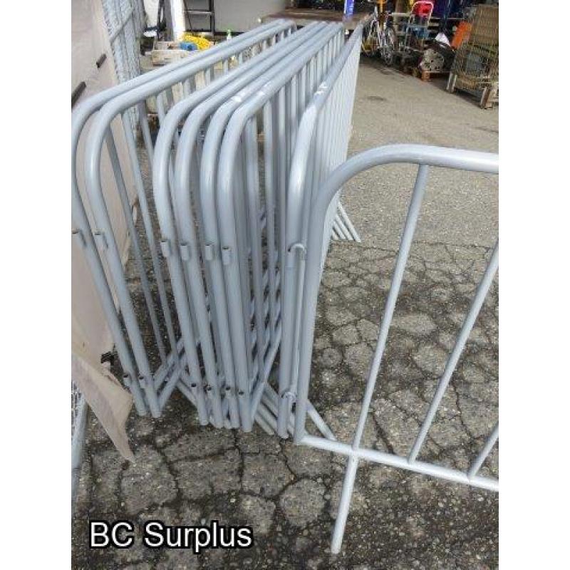 S-330: Temporary Fencing Panels or Crowd Control – 8 Items