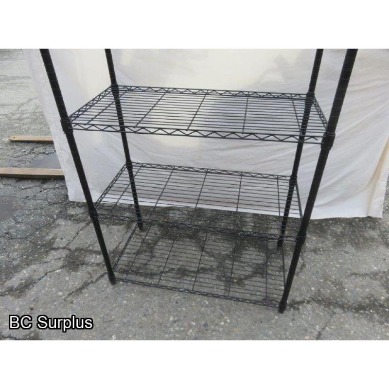 S-327: Metro Style Wire 5-Shelf Unit – Black