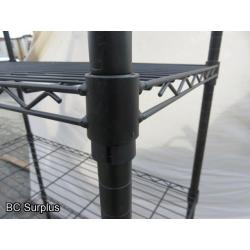 S-327: Metro Style Wire 5-Shelf Unit – Black