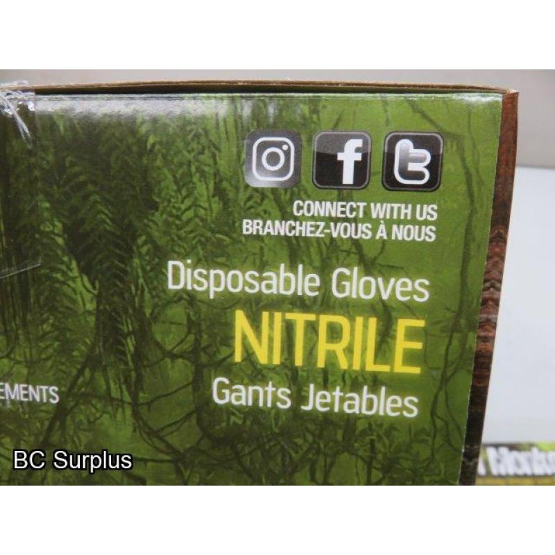 S-708: Watson Green Monkey 8 mil Disposable Nitrile Gloves – XL