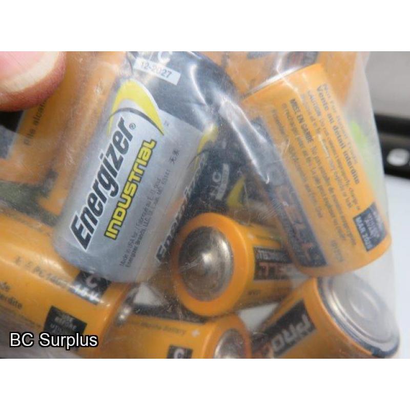 S-430: C & D-Sized Batteries; Paint Stick Markers – 1 Lot