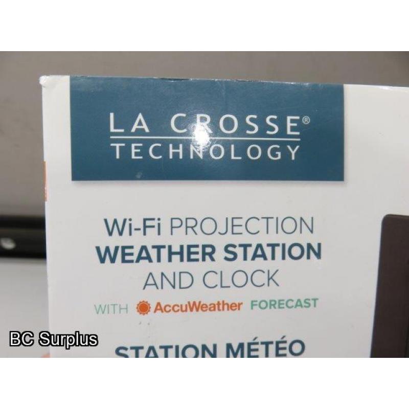 S-444: La Crosse Projection Weather Station & Clock – Boxed