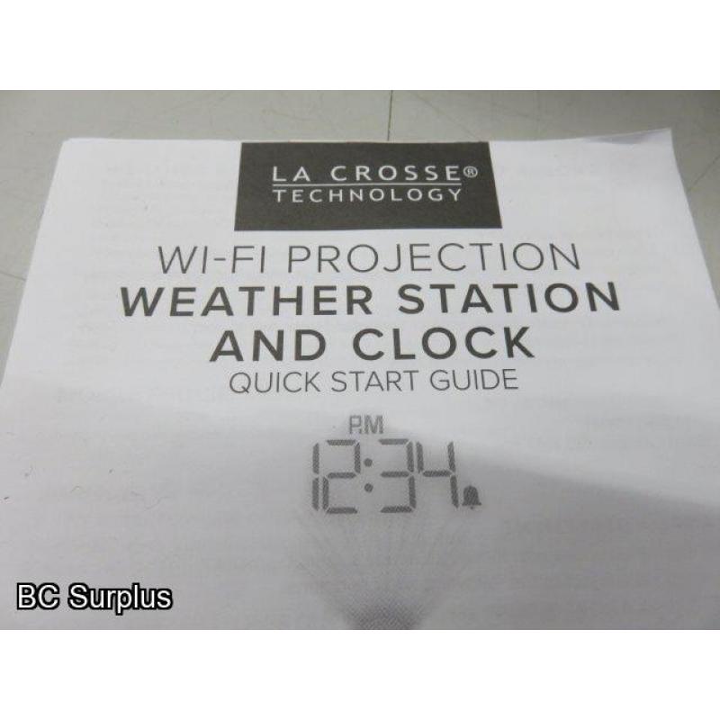 S-444: La Crosse Projection Weather Station & Clock – Boxed