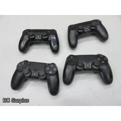 S-446: Sony PlayStation Wireless Game Controllers – 4 Items