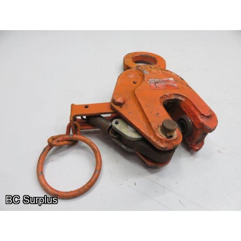 S-459: Plate Lifting Clamp – 1 Ton