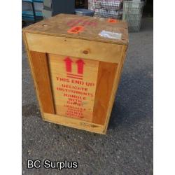 S-469: Wooden Framed Shipping Crate