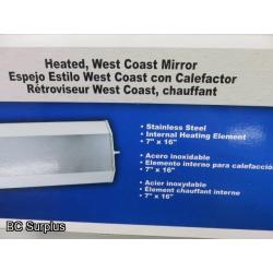S-413: Grote Stainless Heated Westcoast Mirrors – 2 Items
