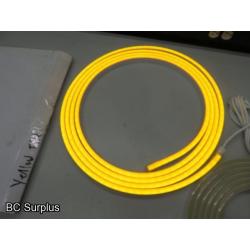 S-504: Two Yellow Neon Style LED 24ft Rope Lights