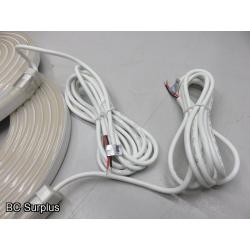 S-510: White Neon Style LED 24ft Rope Lights – 2 Items