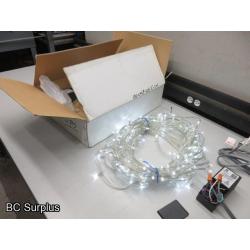 S-516: Cool White Clip Lights with Power Supply – 3 Items