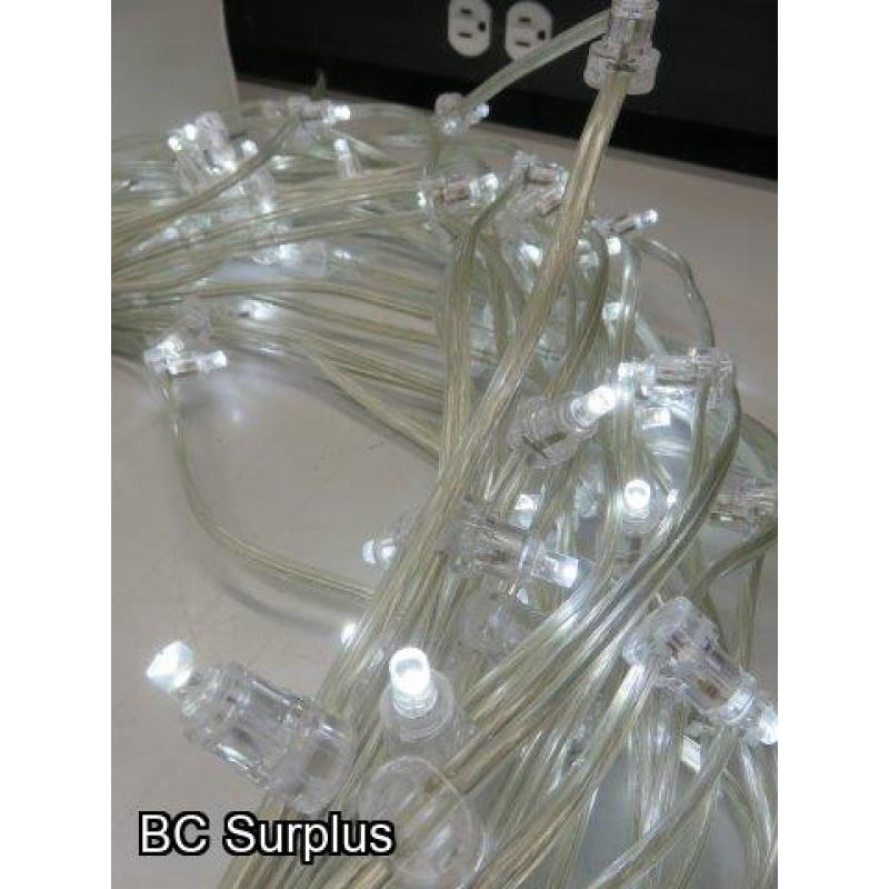 S-516: Cool White Clip Lights with Power Supply – 3 Items