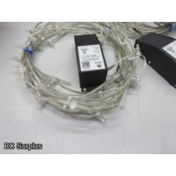 S-525: White Clip Lights with Power Supply – 4 Lengths