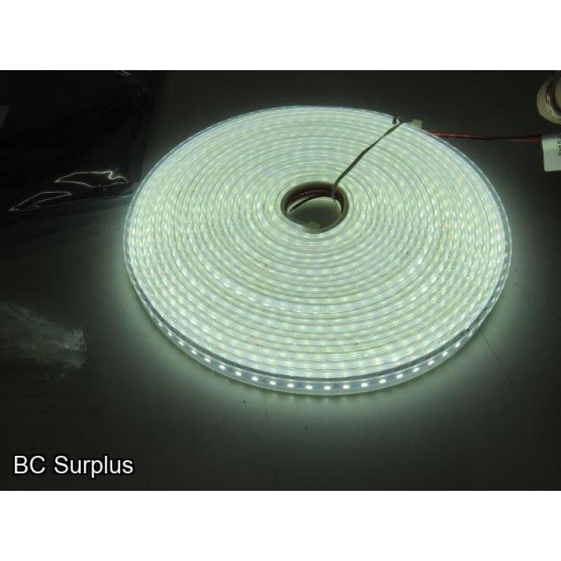 S-530: Cool White LED Strip Lights – 25 lengths of 10M – 1 Box
