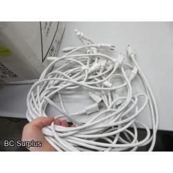 S-534: Rope Light Strings – White – 75 Feet Each – 3 Lengths