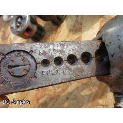 S-545: Ridgid Cutting Dies & Tools – 6 Items