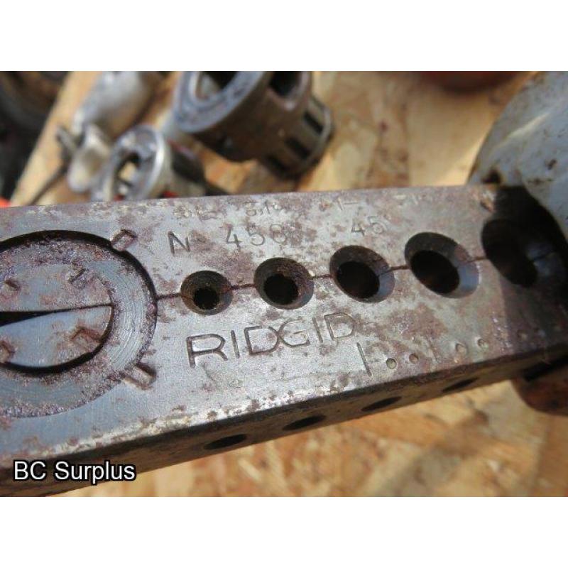 S-545: Ridgid Cutting Dies & Tools – 6 Items