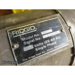 S-551: Ridgid 1157 Electric Motor & Drive Accessories – 1 Lot