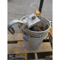 S-568: Bucket of Heavy Chain & Box Stapler – 1 Lot