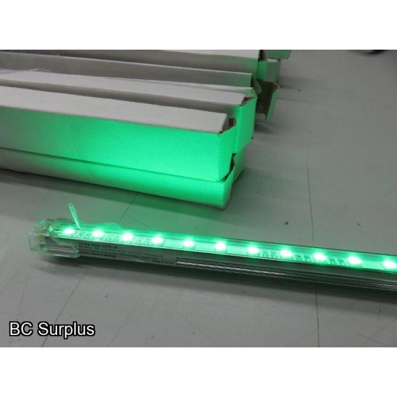 S-586: LED Colour Light Strips – 12 inches each – 30 Items