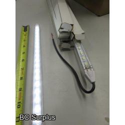 S-589: White LED Light Strips – 12 inches each – 35 Items