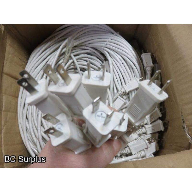 S-607: Power Cords for Rope Lights – 15 Cases – 1 Pallet
