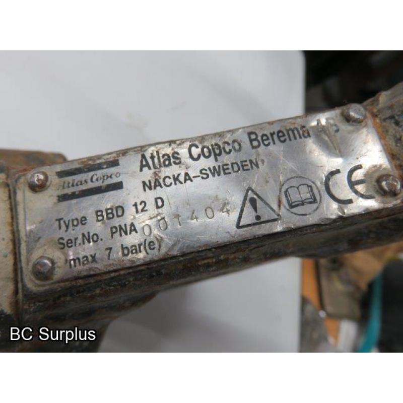 S-610: Atlas Copco Pneumatic Breaker with Hose – 1 Item