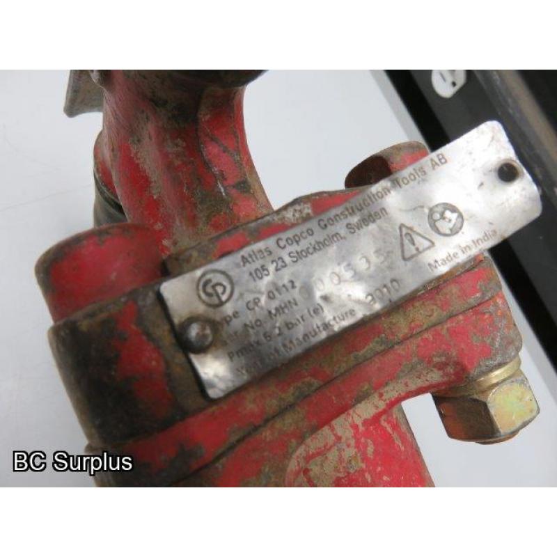S-611: Atlas Copco Pneumatic Breaker – Red – with Hose