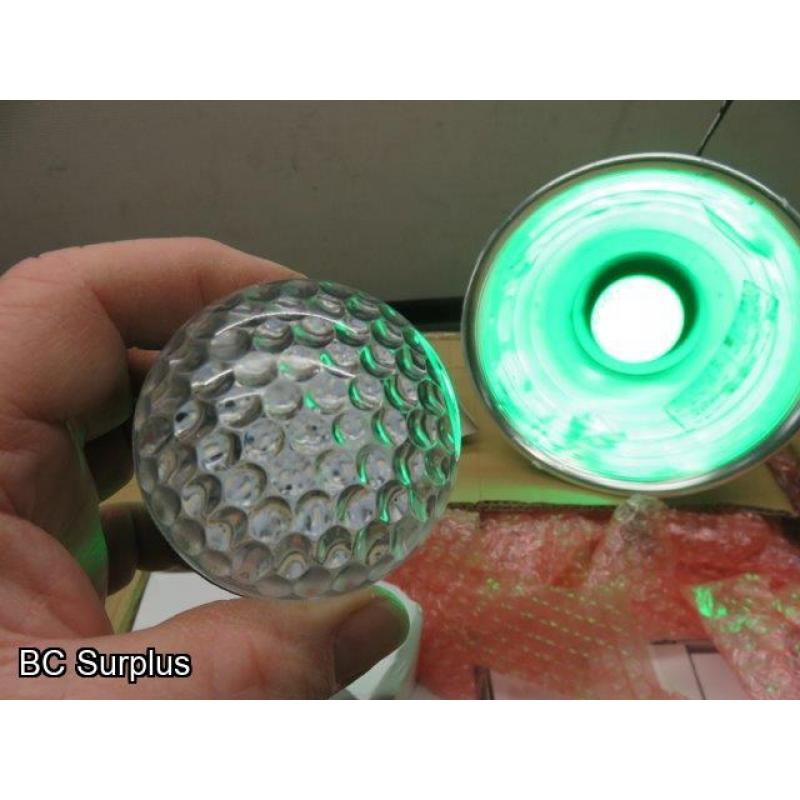 S-593: LED Colour Light Bulbs – Green – 76 Items