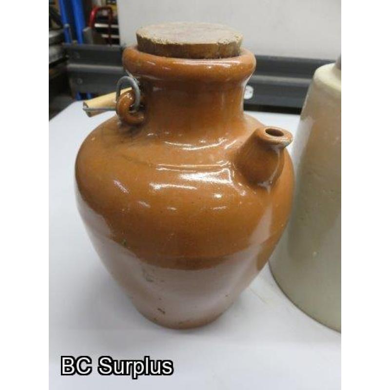 S-627: Stoneware Jugs – 2 Items