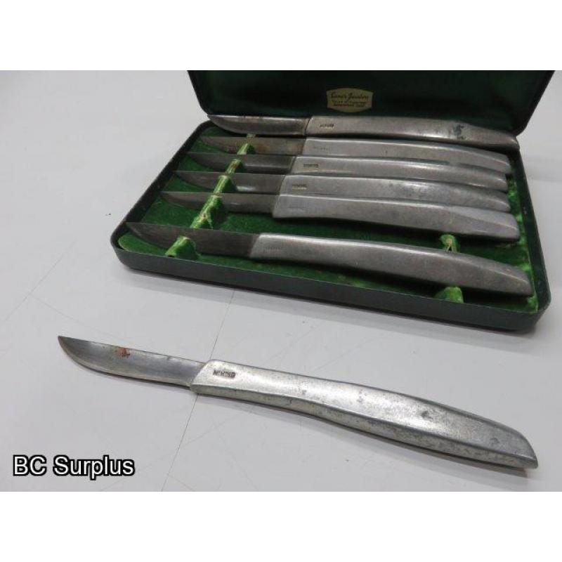 S-631: Sheffield Cutlery Knife Set & Case