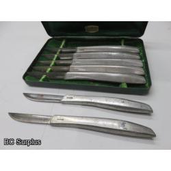 S-631: Sheffield Cutlery Knife Set & Case