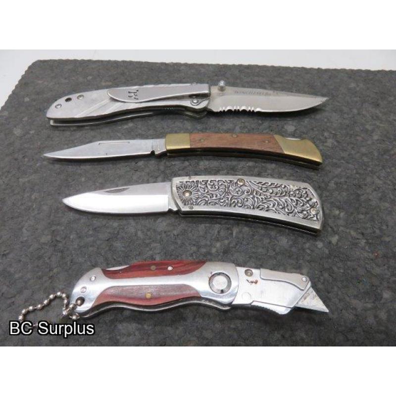 S-638: Single Blade Pocket Knives – 6 Items