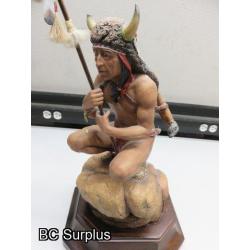 S-640: Aynsley Porcelain Figurine - “The Lone Indian”